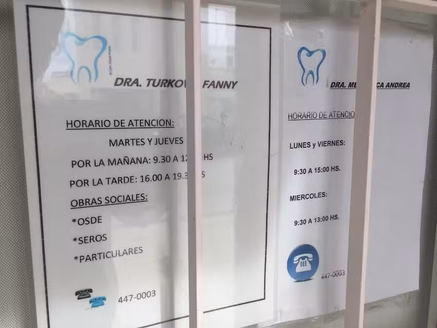 Turcovic Fanny &ndash; Odontologa